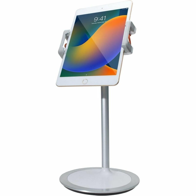 CTA Digital Desktop Tablet Stand â€“ CTA Adjustable Desktop Tablet Stand with Sturdy Weighted Metal Base and 360-Degree Rotation Headpiece â€“ Compatible with Smartphones and Tablets 4.7- 12.9 Inches (PAD-HADTS) - Image 3